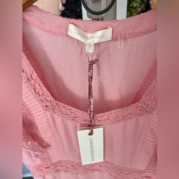 loveshackfancy rinny dress in color pink grace. - Picture 4 of 11